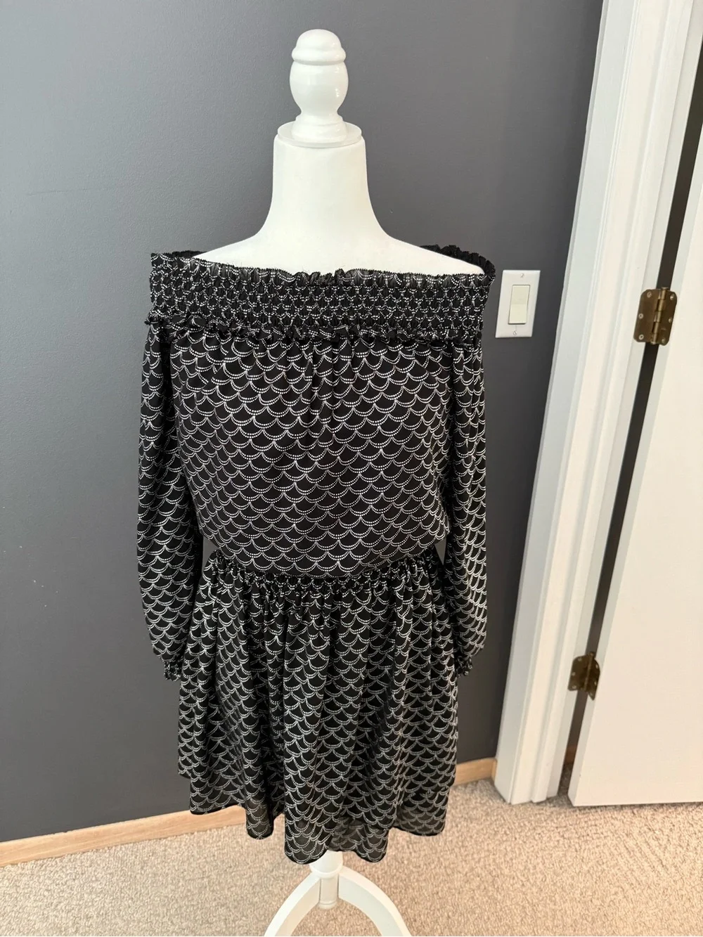 Michael Kors Off the Shoulder Tiered Dress